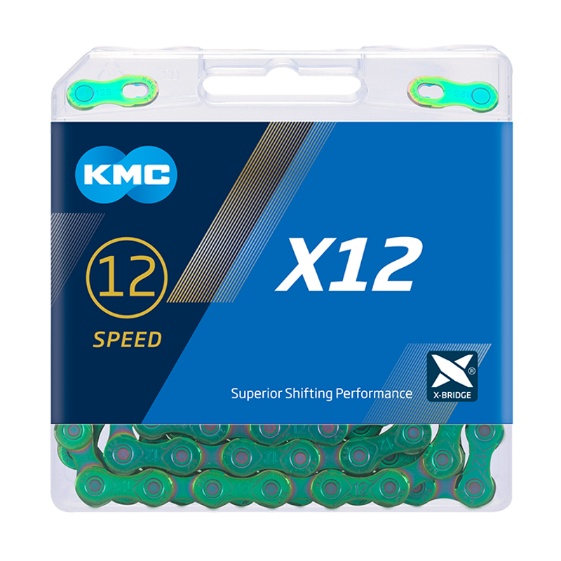 KMC X12 Aurora 12-speed 126-link Chain in Aurora-1