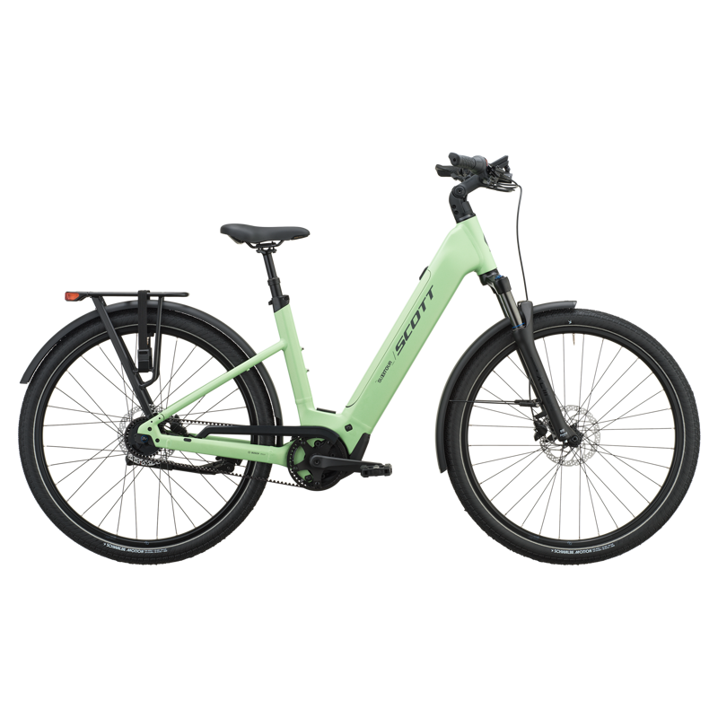Scott Sub Tour 10 Wave E-Hybrid Bike in Paradise Green