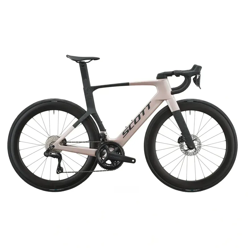 Scott Foil RC 10 Road Bike in Champagne Pink/Carbon Black
