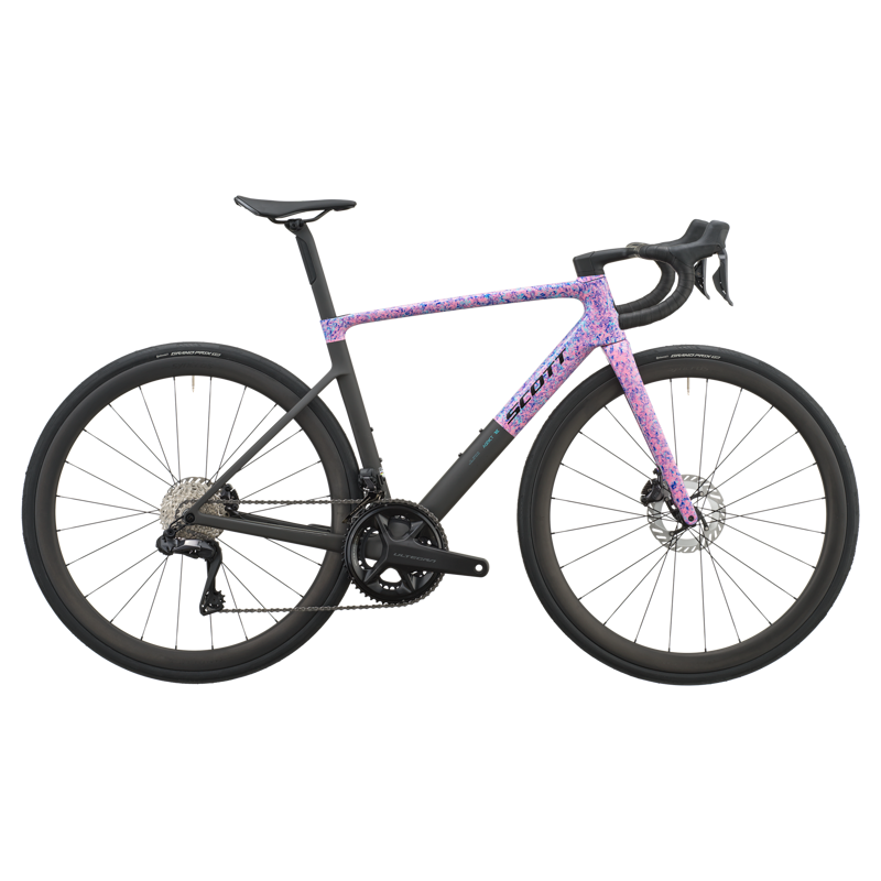 Scott Addict RC 10 Road Bike in Flourish Blue/Carbon Black
