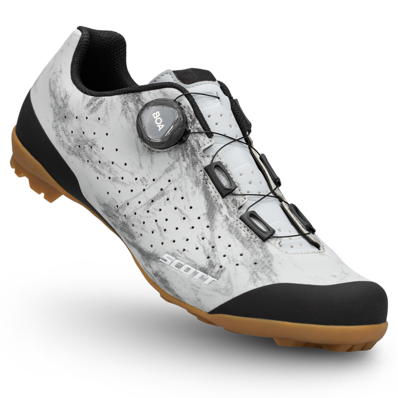 Scott Gravel Pro Shoes in White/Grey