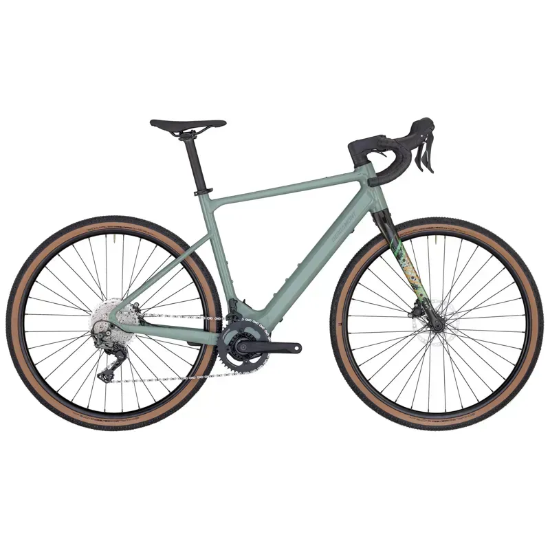 Bergamont E-Grandurance 7 Electric Gravel Bike In Shiny Rainy Green