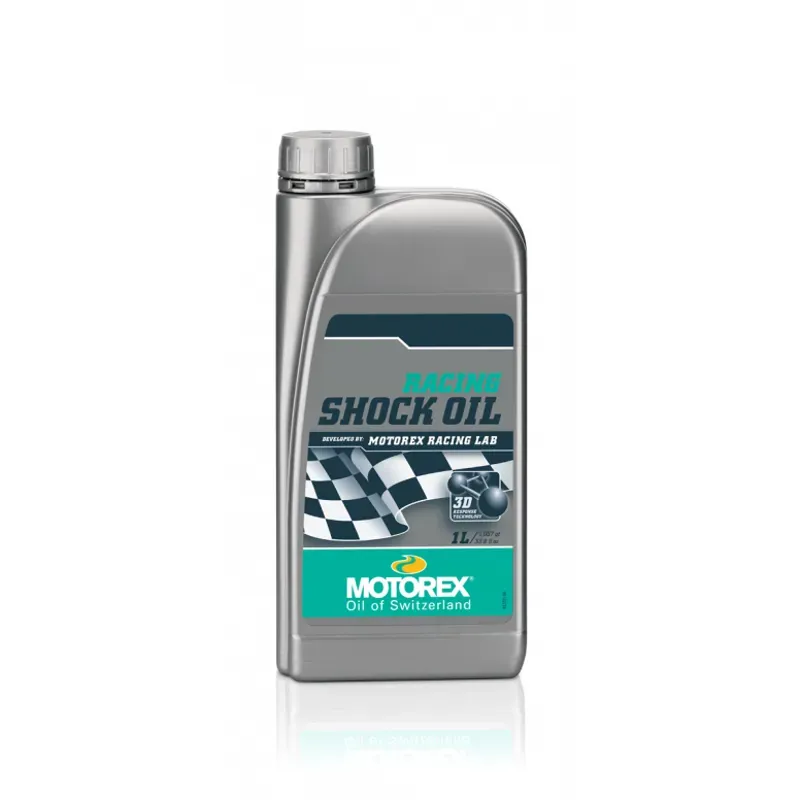 Motorex Racing 1L Shock Oil in Silver/Green