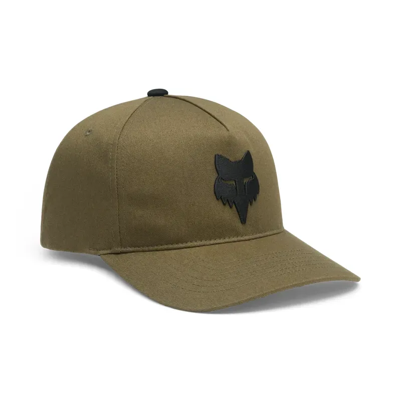 Fox Head Subframe Snapback Hat in Olive Green