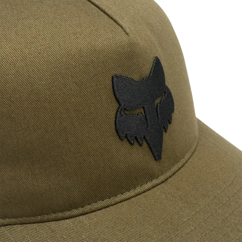 Fox Head Subframe Snapback Hat in Olive Green-3