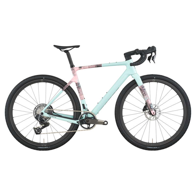 Scott Addict 10 Gravel Bike in Gelato Blue / Gelato Pink