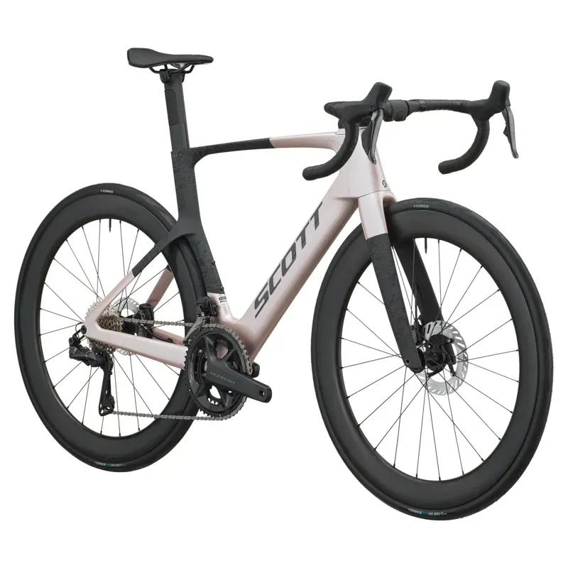 Scott Foil RC 10 Road Bike in Champagne Pink/Carbon Black-1