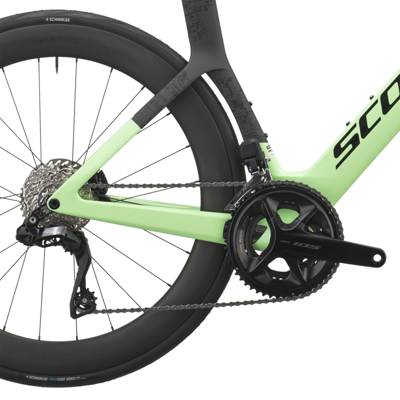 Scott Foil RC 20 Road Bike in Paradise Green/Carbon Black-3