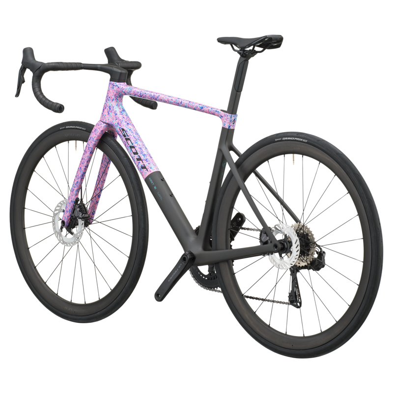 Scott Addict RC 10 Road Bike in Flourish Blue/Carbon Black-2