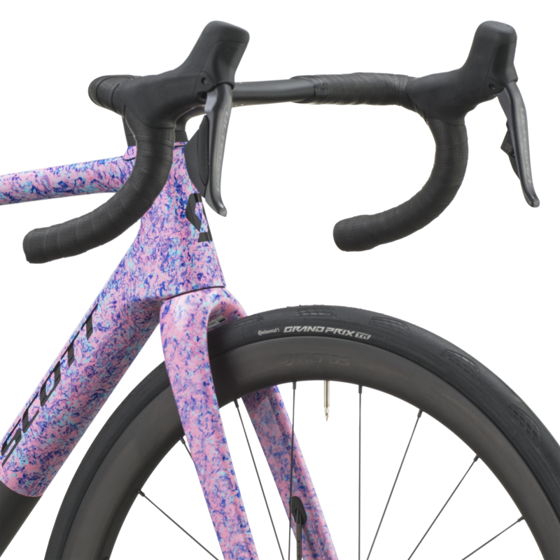 Scott Addict RC 10 Road Bike in Flourish Blue/Carbon Black-5