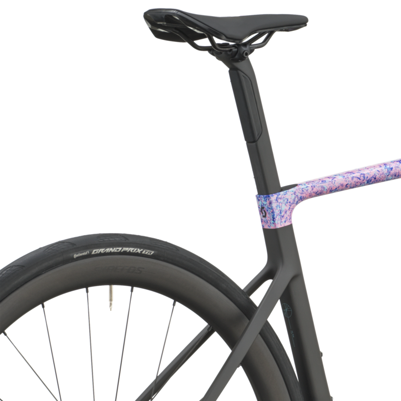 Scott Addict RC 10 Road Bike in Flourish Blue/Carbon Black-8