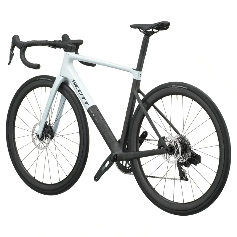Scott Addict RC 25 Road Bike in Cumulus White/Carbon Black-2