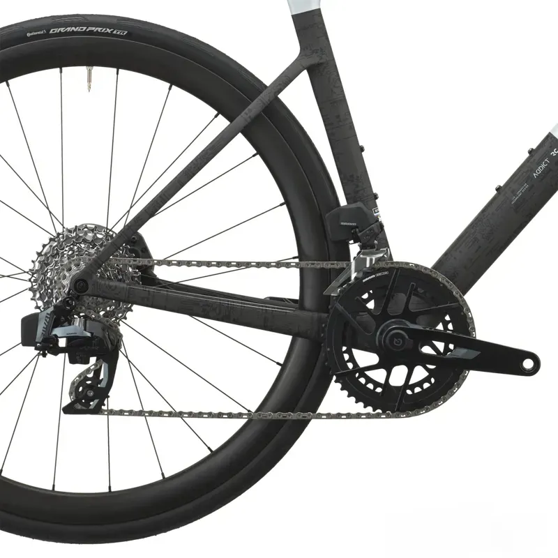 Scott Addict RC 25 Road Bike in Cumulus White/Carbon Black-3