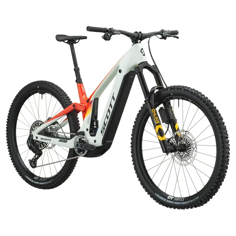 Scott Patron ST Tuned eMountain Bike in Blush White/Rally Red-1