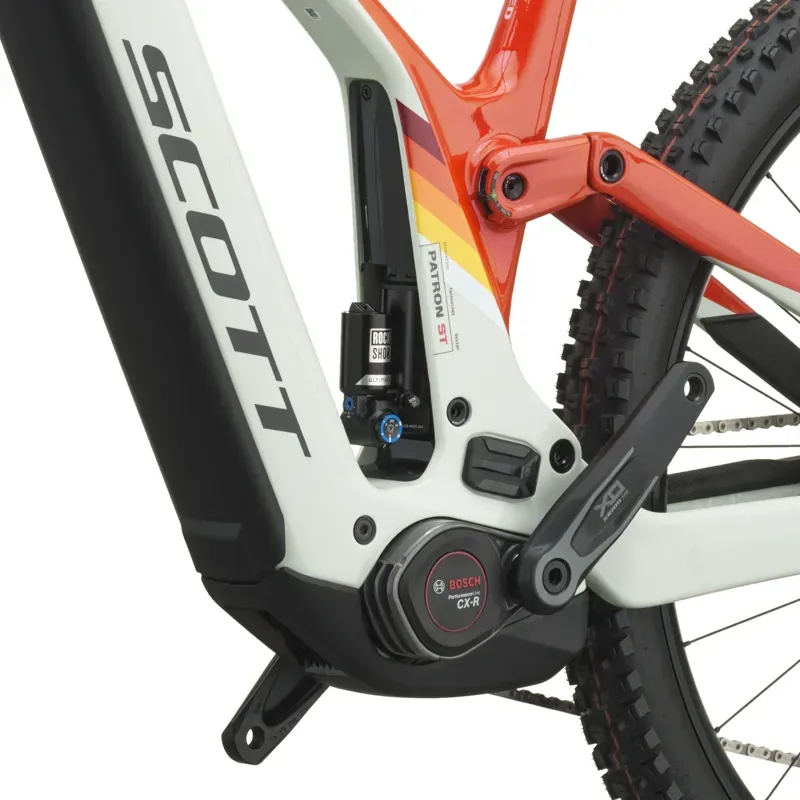 Scott Patron ST Tuned eMountain Bike in Blush White/Rally Red-5