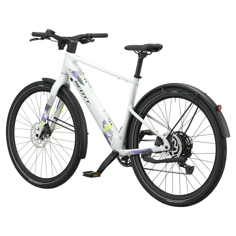 Scott Sweep 10 E-Hybrid Bike in Signal White-2