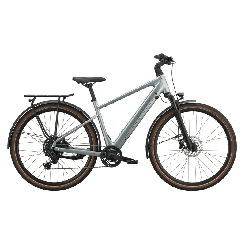 Scott Sweep 20 E-Hybrid Bike in Chrome Silver