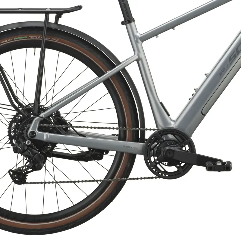Scott Sweep 20 E-Hybrid Bike in Chrome Silver-5