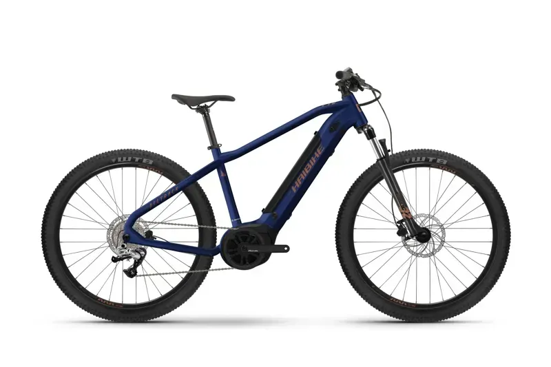 Haibike Alltrack 4 29 E-Mountain Bike In Cool Blue/Leather
