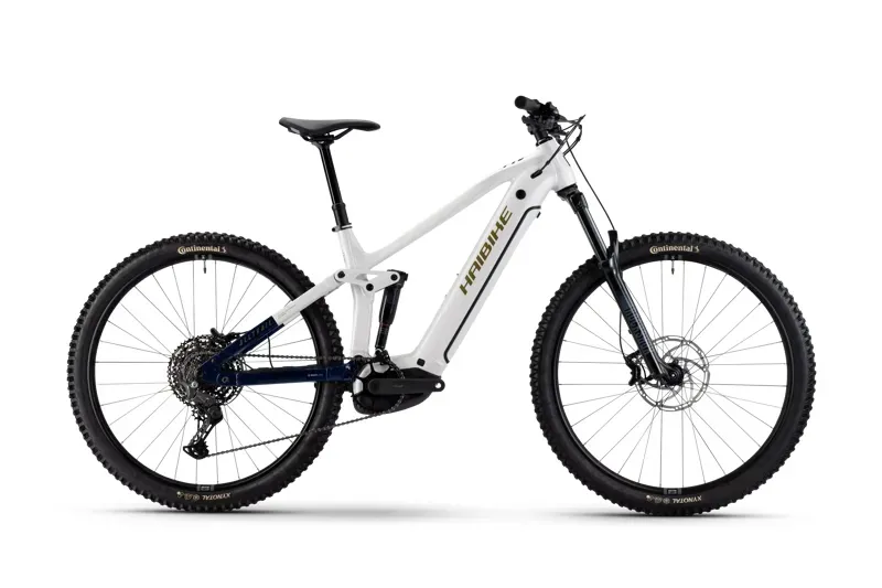 Haibike Alltrail 8 eMountain Bike in White/Blue/Gold