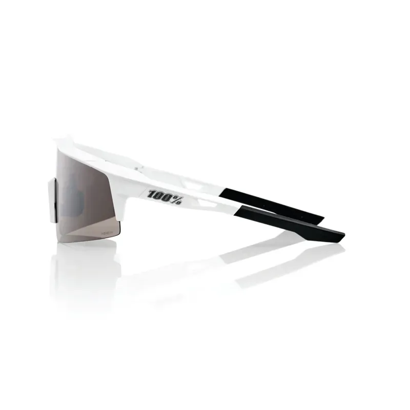 100% Speedcraft SL Glasses Mirror Lens White HiPER Silver-2