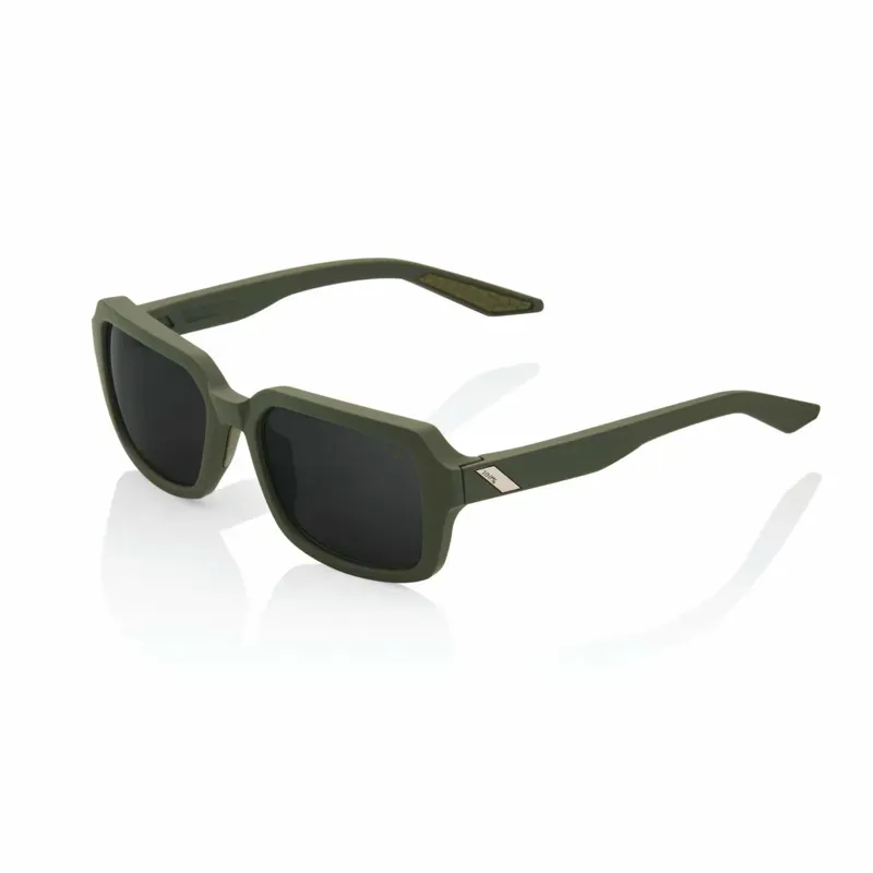 100 Rideley Glasses Mirror Lens Soft Tact in Army Green