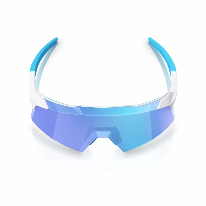 100% Aerocraft Glasses In Matte White/HiPER Blue Mirror Lens-3