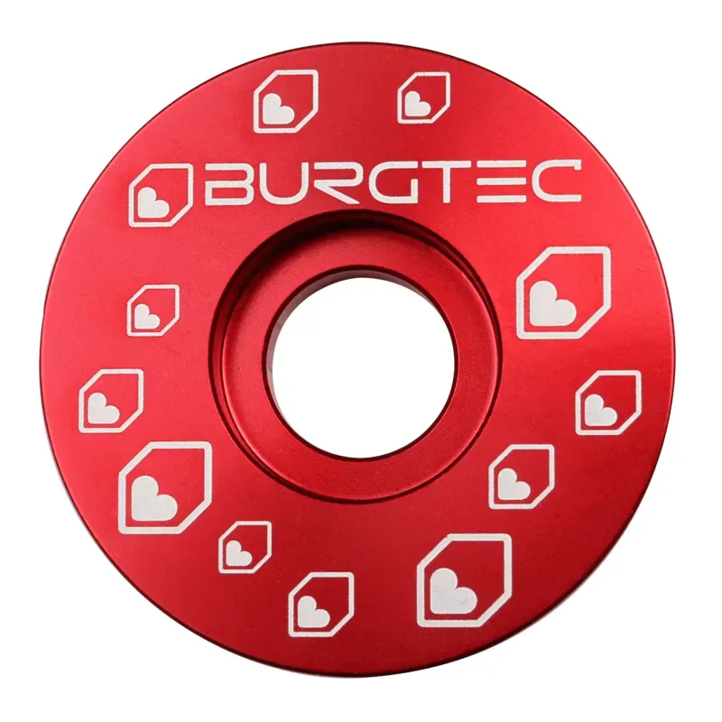 Burgtec Top Cap 1 1/8 in Race Red