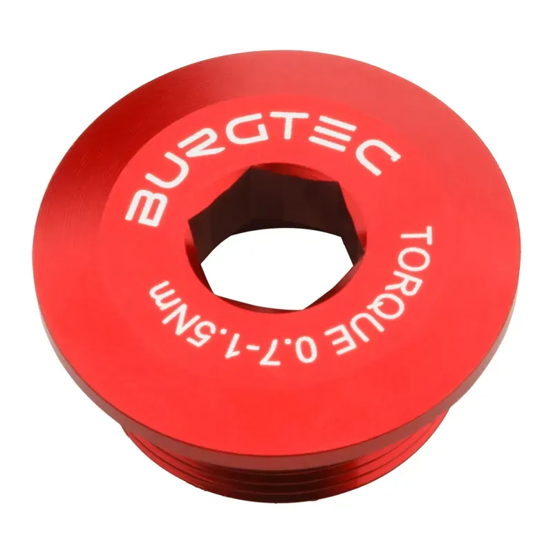 Burgtec Shimano Hollowtech II Crank Bolt in Race Red