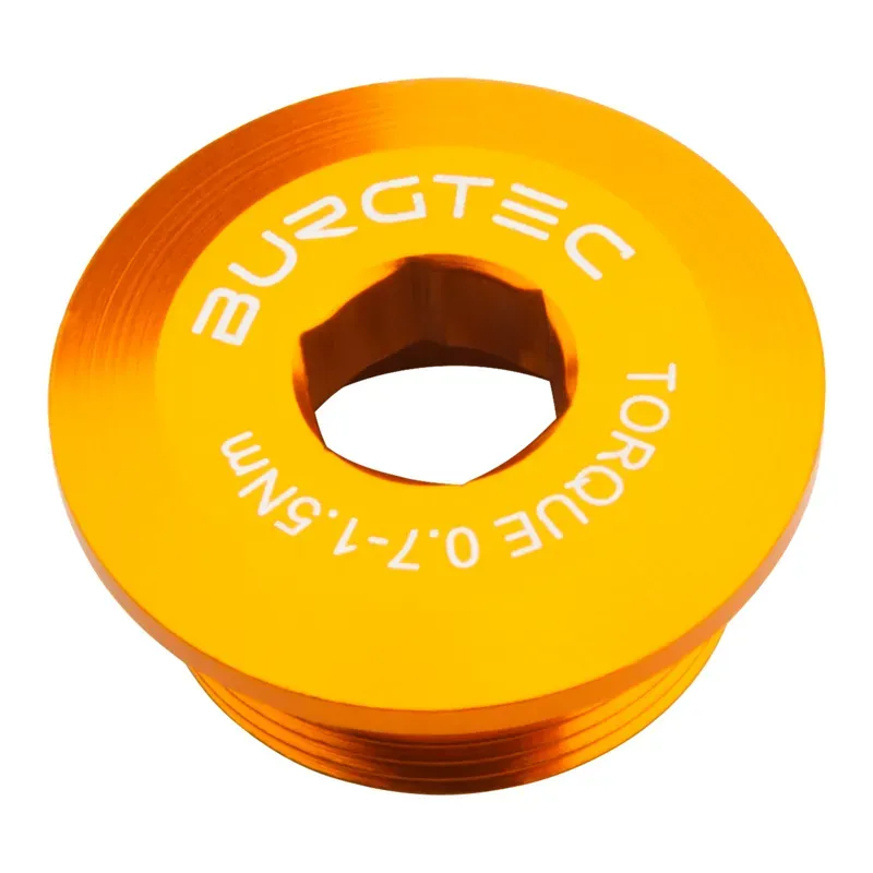 Burgtec Shimano Hollowtech II Crank Bolt in Iron Bro Orange