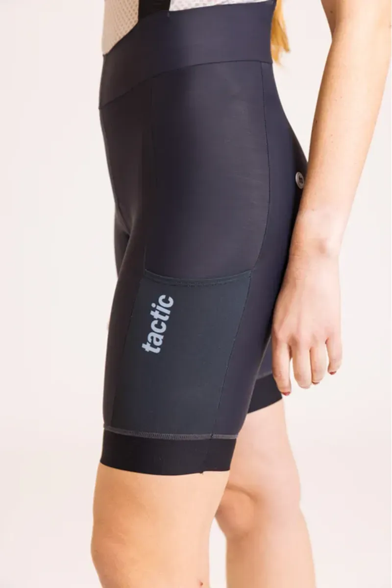 Tactic Sport Women's Nomad Essence Cargo Bib Shorts in Grey-3