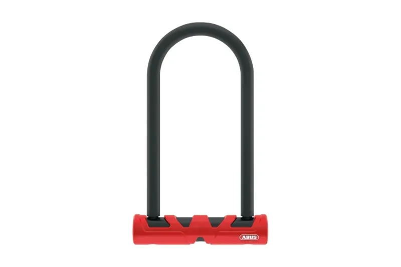 ABUS Ultimate 420 U-Shackle Lock 140mm (Gold Sold Secure) BLACK/RED 17mm