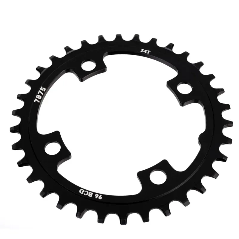 Sunrace MX00 34-tooth Narrow-Wide Chainring in Black-3