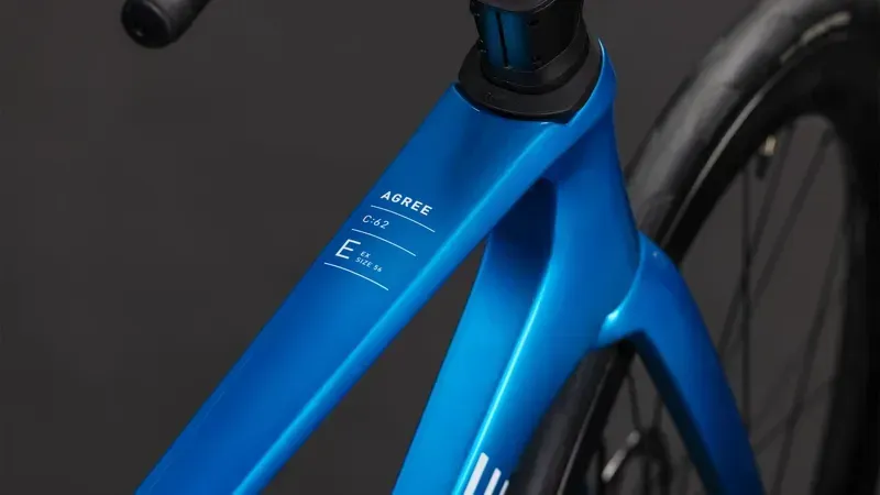Cube Agree C:62 Ex Road Bike in Topas Blue/White-2