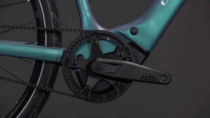 Cube Editor Hybrid SLT 400x City E-Bike in Smaragd Grey/Prism-5