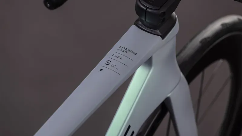 Cube Litening Aero C:68X SLX Road Bike in Sea Grey/Black-2