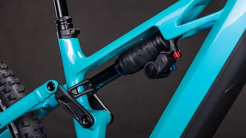 Cube Stereo Hybrid One77 HPC Race 800 E-MTB in Swimming Pool/Black-4