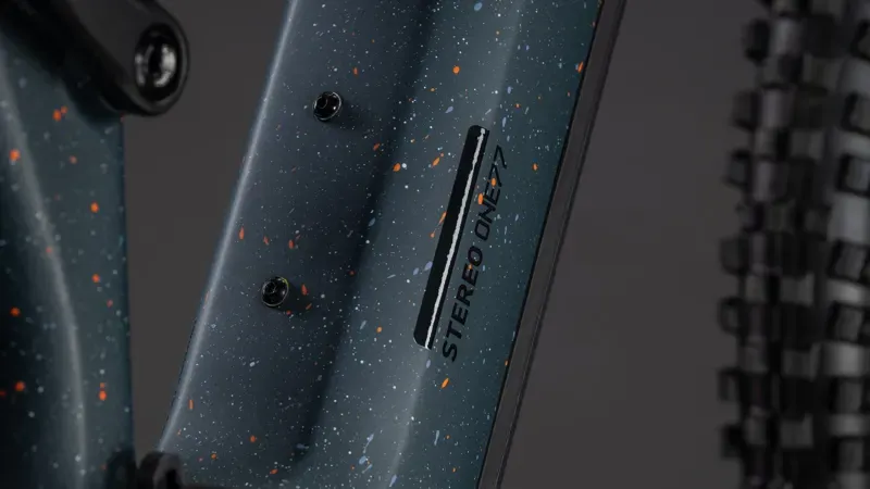 Cube Stereo Hybrid One77 HPC SLT 800 E-MTB in Galaxy/Orange-4