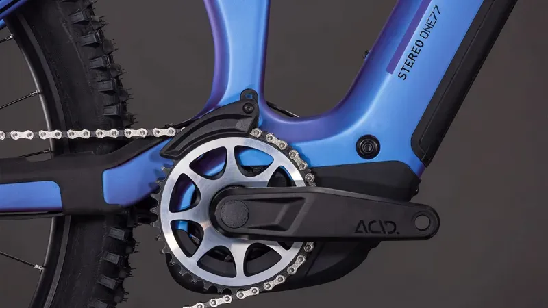 Cube Stereo Hybrid One77 HPC SLX 800 E-MTB in Blue Iris/Black-4