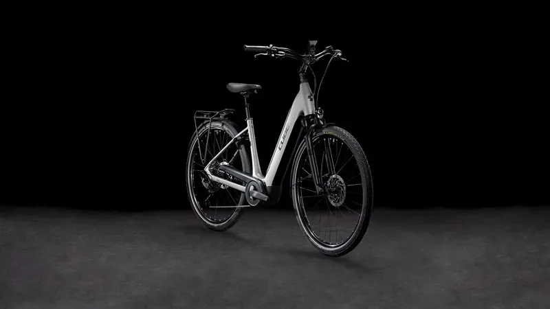 Cube Supreme Hybrid SLX 625 2025 E-Bike in Grey/Lunar-1