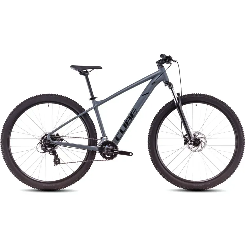 Cube Aim One Mountain Bike in Foggy Black/Black