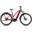 Cube Kathmandu Hybrid Comfort Pro 800 Trapeze Electric Bike in Electric Red/Red