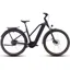 Cube Kathmandu Hybrid Comfort Pro 800 Trapeze Electric Bike in Night/Chrome
