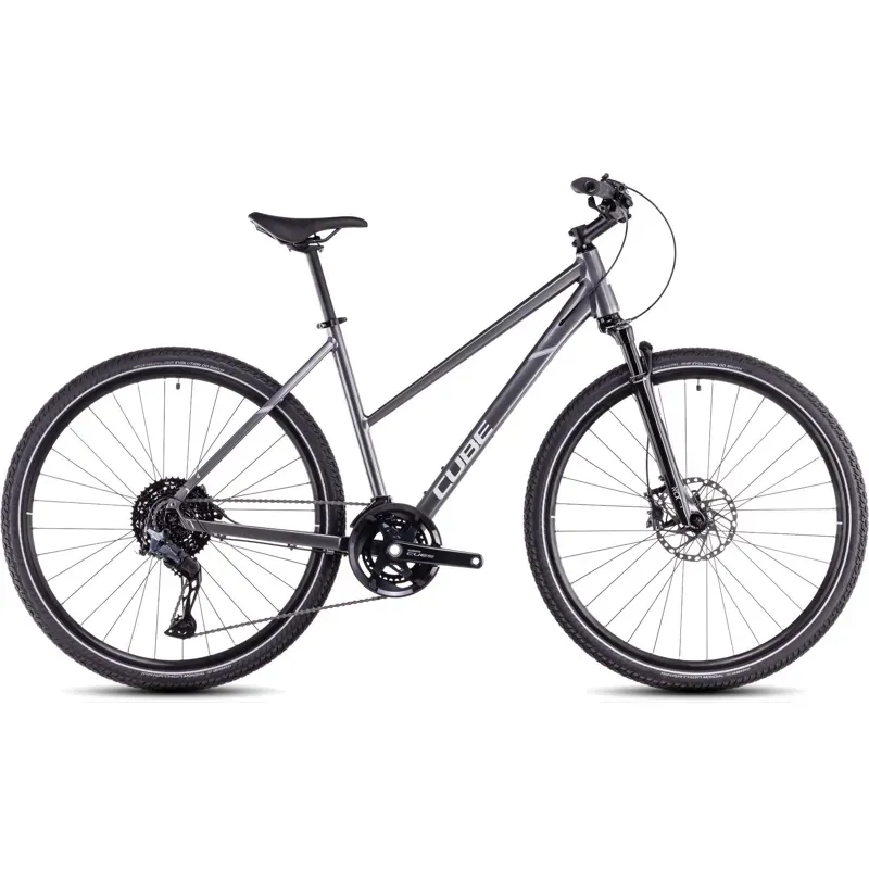 Cube Nature SLX Trapeze Trekking Bike in Graphite/Fossil