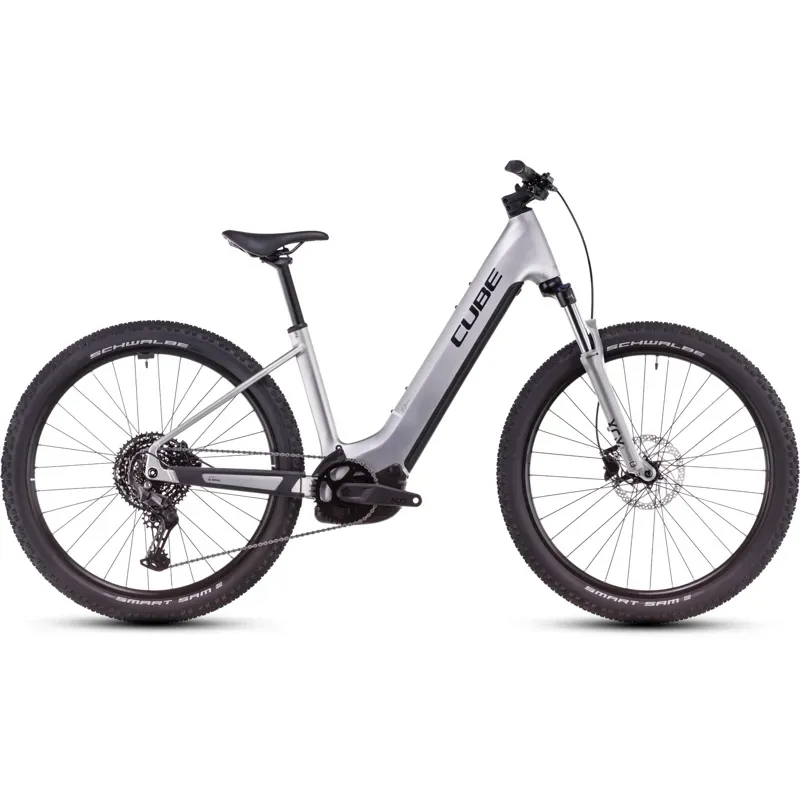 Cube Reaction Hybrid One 600 EE Electric Bike in Silver/Black