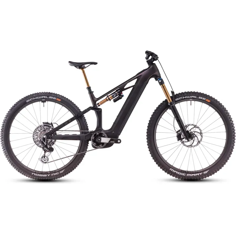 Cube Stereo Hybrid one44 HPC SLT eMountain Bike in Liquid Lava/Black