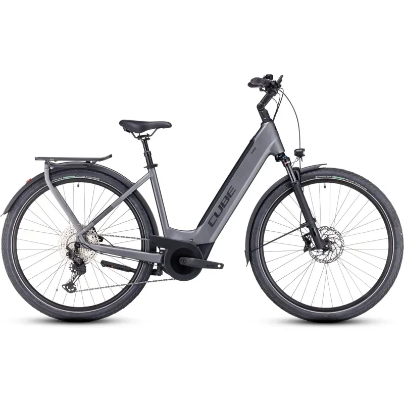 Cube Touring Hybrid EXC 625 Electric Bike in Grey/Metal-2