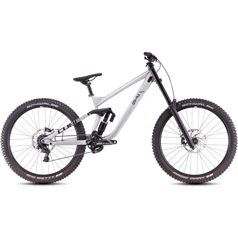 Cube Two15 Pro 27.5 Mountain Bike in Raw Metal/Black