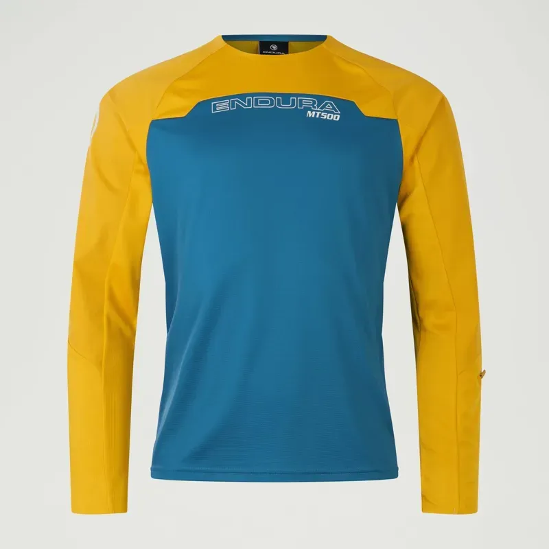 Endura MT500 Burner Long Sleeve Jersey in Blue Steel