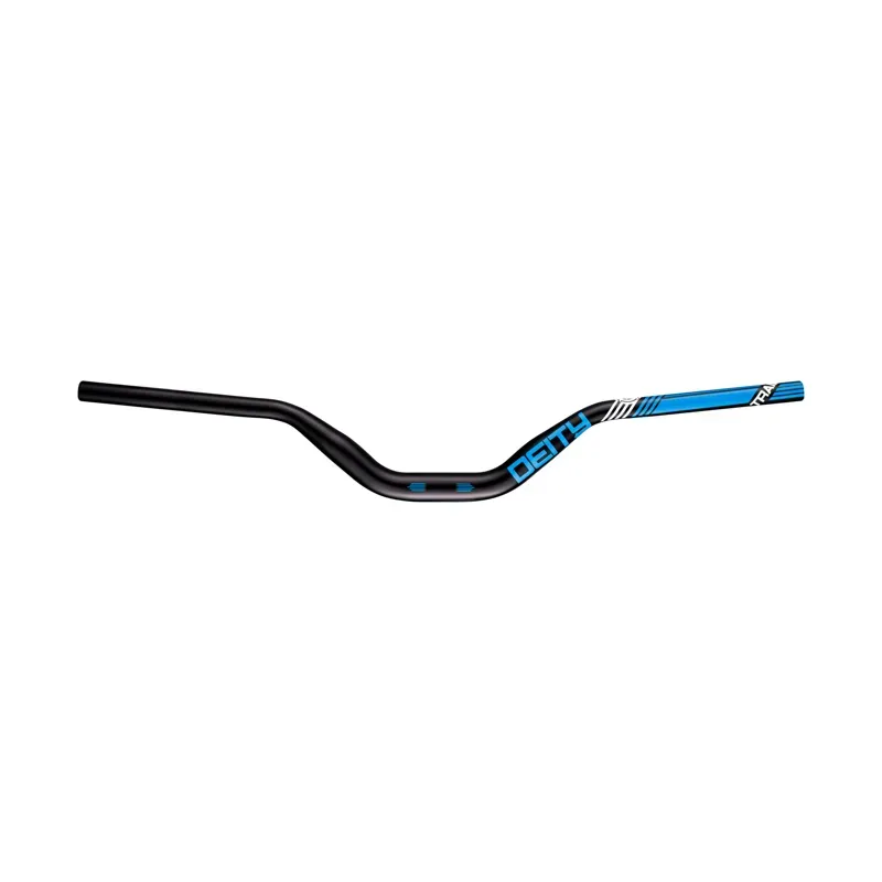 Deity Highside 760mm 31.8mm Bore 80mm Rise Aluminium Handlebar in Blue